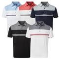 FootJoy Heather Colour Block Lisle Polo Shirt 